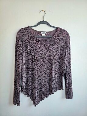 Vintage Y2K Caviar Asymmetrical Grunge Glitter Top